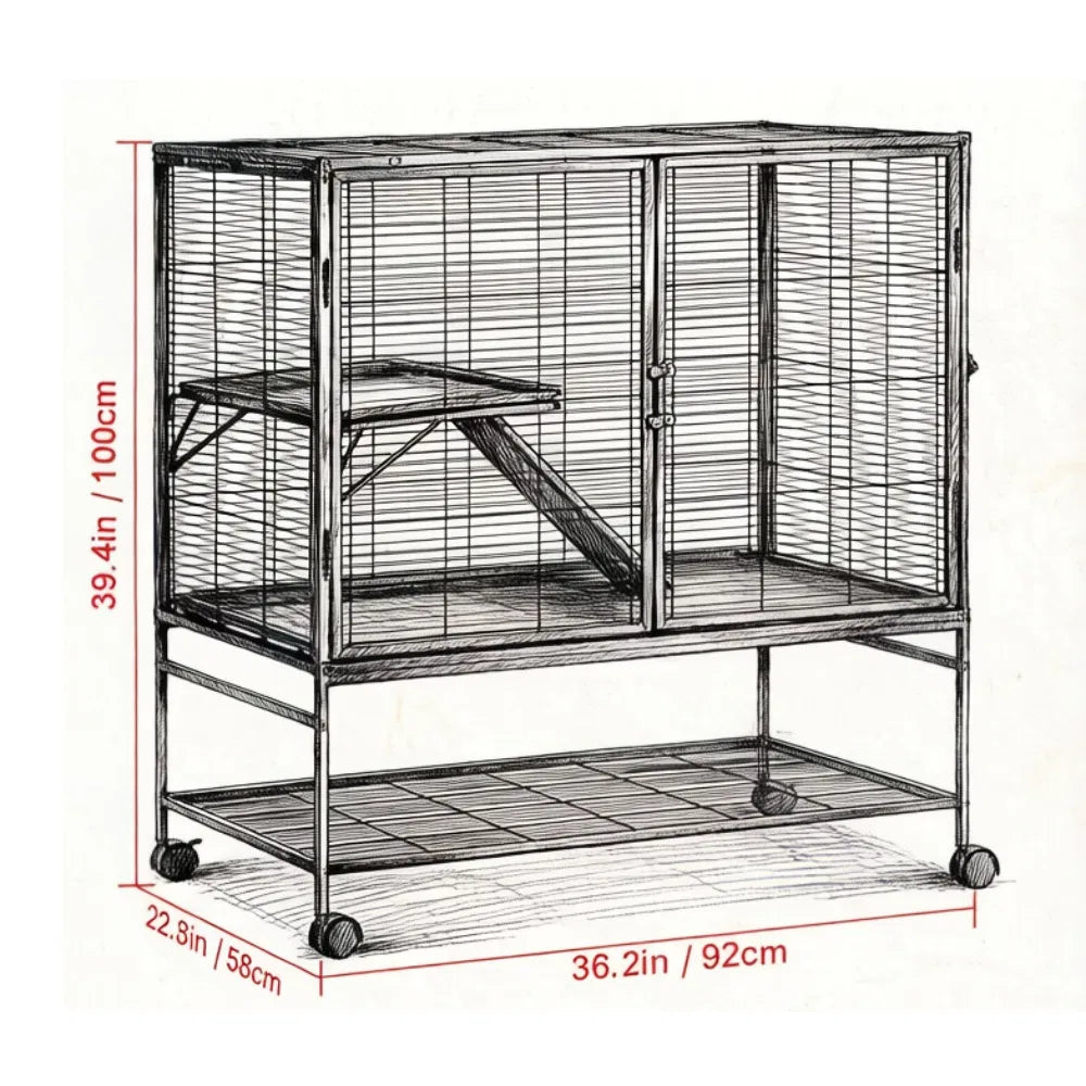 Animal Cage with Non-Slip and Easy to Clean for Outdoor - view 2