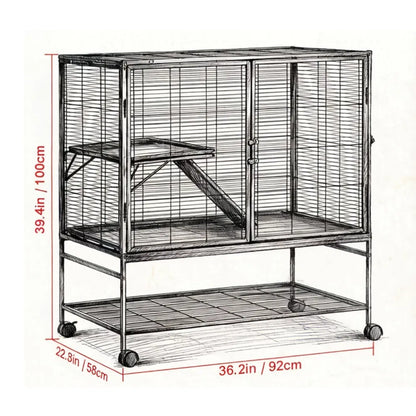 Animal Cage with Non-Slip and Easy to Clean for Outdoor - view 2
