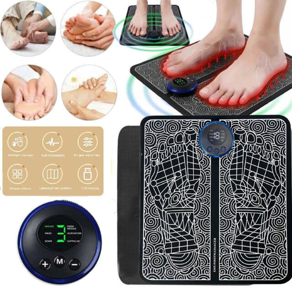 Electric Foot Massager Pad Blood Circulation Muscle Stimulator Mat 19 Levels and 8 Modes-Massage Mat - view 5