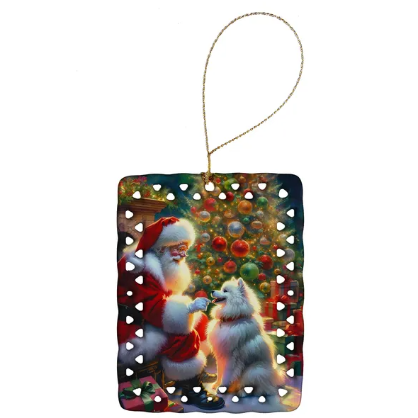 American Eskimos And Santa Claus Porcelain Decorations Christmas Tree Hanging Decorations - view 2