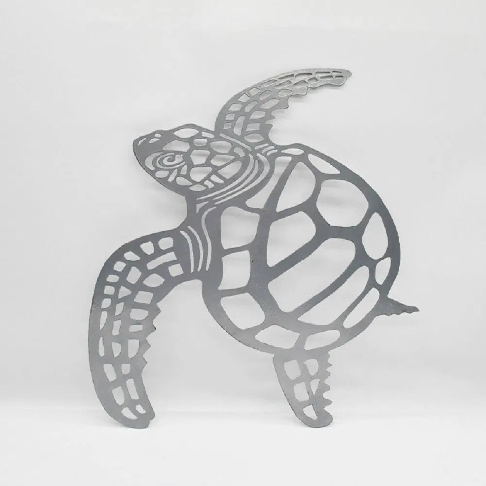 Hollow-Out Sea Turtle iron Wall Art Coastal Decor for Living Room Bedroom - view 5