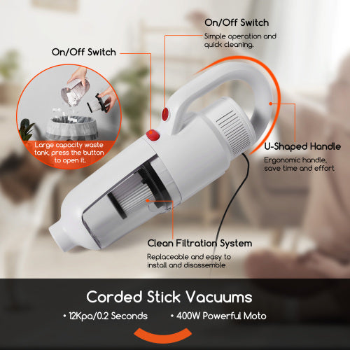 Lightweight Stick Vacuum Cleaner, Unique Vacuum And Mop Combo 3 Dust Filters Microfiber Pads - view 4
