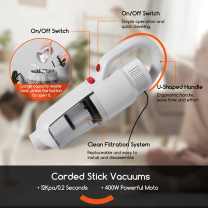 Lightweight Stick Vacuum Cleaner, Unique Vacuum And Mop Combo 3 Dust Filters Microfiber Pads - view 4