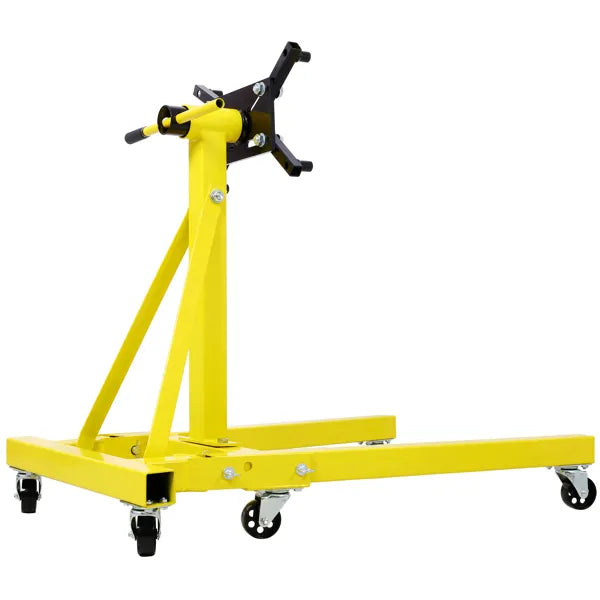 Folding Engine Stand 2000 LBS Capacity Motor Hoist 360 Degree Adjustable Mounting Head Dolly Mover Auto Repair Rebuild - view 5
