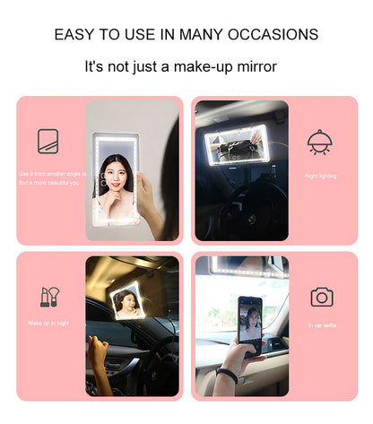Universal Car Sun Visor Mirror LED Makeup Mirror Touch Makeup Mirror - view 4