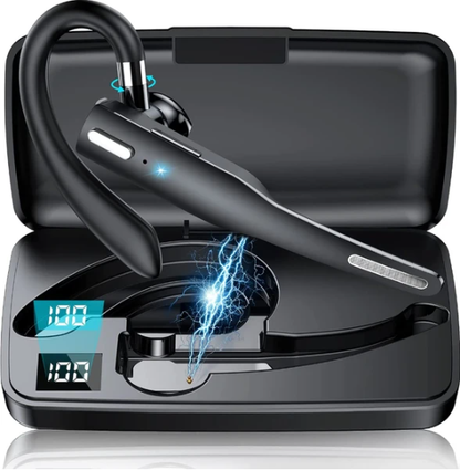 Trucker Wireless Headset Bluetooth 5.1 Earpiece Dual Mic Earbud Noise Cancelling - view 2