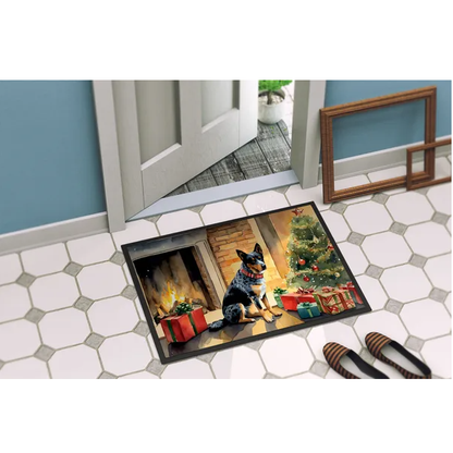 Australian Cattle Dog Cozy Christmas Doormat Front Door Mat Indoor Outdoor Rugs For Entryway - view 3