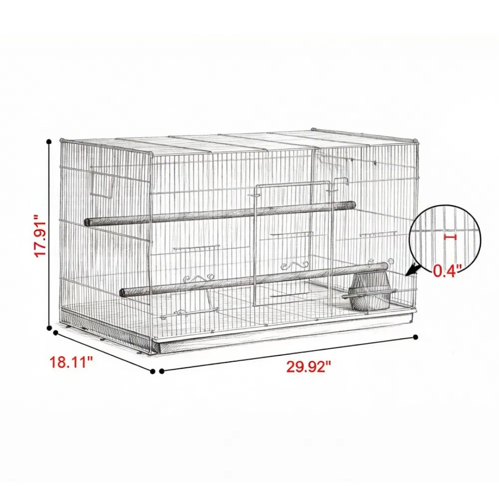 Bird Cage with Easy to Clean - view 4
