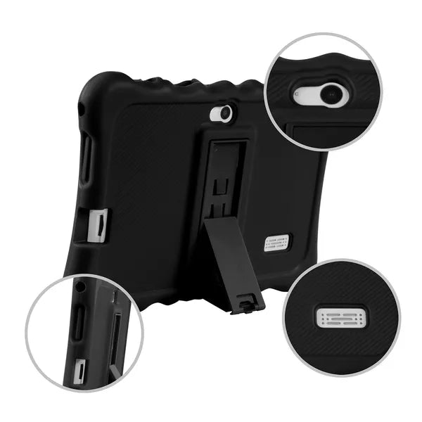 Shock-resistant Silicone Snap-on Case With Stand For 7' Tablets - view 4
