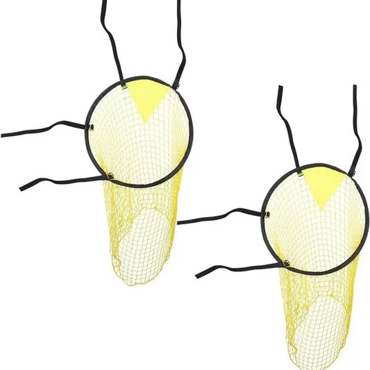 2-Pack Top Bins Football Target Net, Foldable Soccer Training Net With Goal, Easy To Install And Disassemble