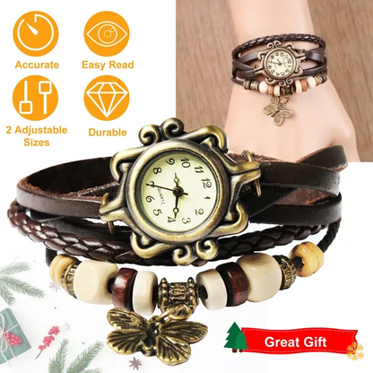 Vintage Women's Watch Bohemian Handmade Leather Watch - view 5