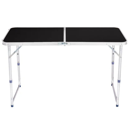 4Ft Portable Multipurpose Folding Table Black - view 6