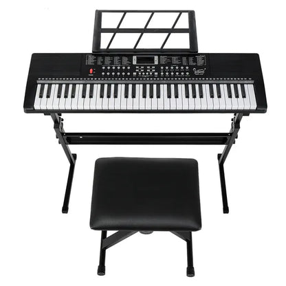 Do Not Sell On Amazon GEP-110 61 Key Keyboard With Piano Stand, Piano Bench, Built In Speakers, Headphone, Microphone