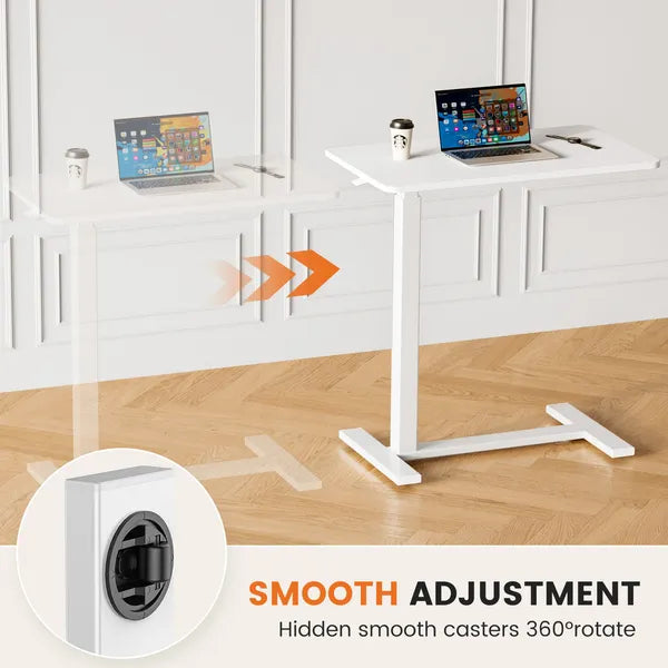 Adjustable Mobile Bed Table, Computer Desk, Mobile Standing Table - view 6