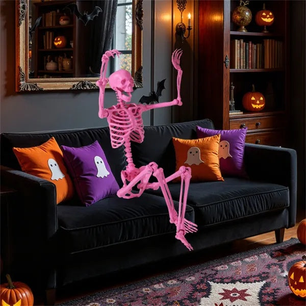 Halloween Skeleton Decor - No Assembly Needed, Integrated Hanging Rope, Playful-Spooky Vibe For Parties Yards - view 5