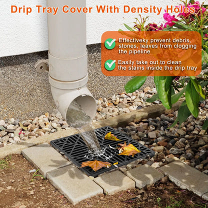 2Pcs 4.9FT Flexible Extendable Hose Gutter Downspout Extension Low Profile No Deep Digging Catch Basin Downspout - view 7