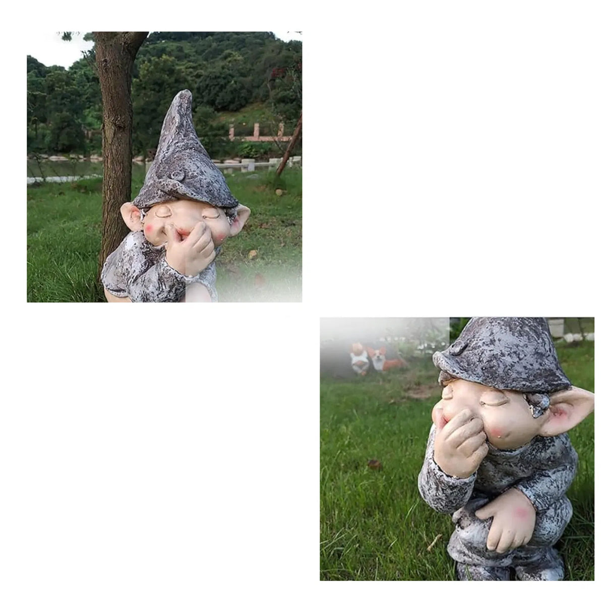 Pooping Naughty Gnome Miniature Statue Funny Resin Home Garden Ornament US - view 5