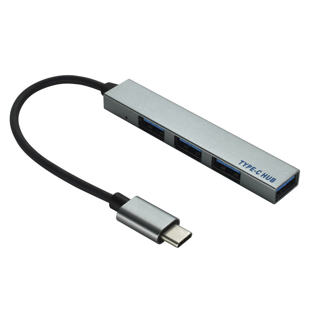 Notebook Type-C HUB 4-port USB Deconcentrator Aluminum Alloy Multi-port USB HUB Typec Docking Station - view 3