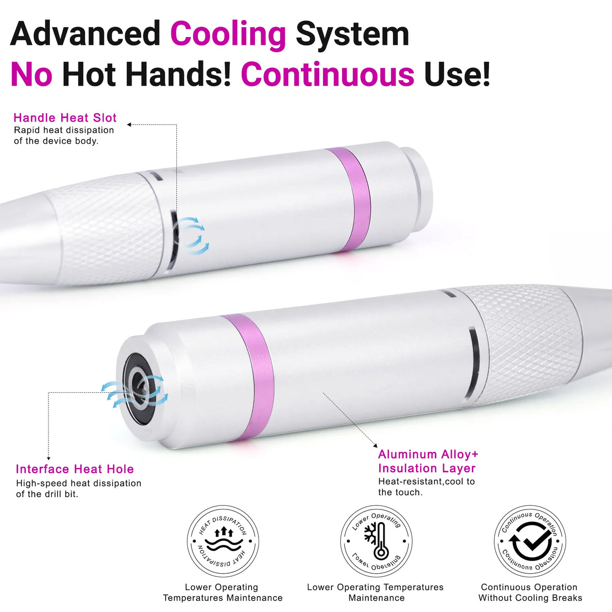 Portable Electric Nail Drill 35000RPM Nails Milling Cutter Wireless Pedicure Grinder Rechargeable Nail Drilling Machine - view 8