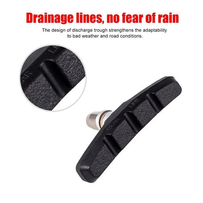 5 Pairs High Grade Cycling Bicycle Bike V Brake Pads 70mm Shoes Pads Black - view 3