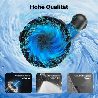 400W Submersible Pump, 6000L/h Clean/Dirty Water Pump For Garden, Basement Drainage - view 4