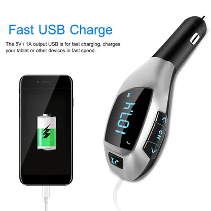 Car FM Wireless Transmitter USB Charge Hands-free Call MP3 Player - view 2