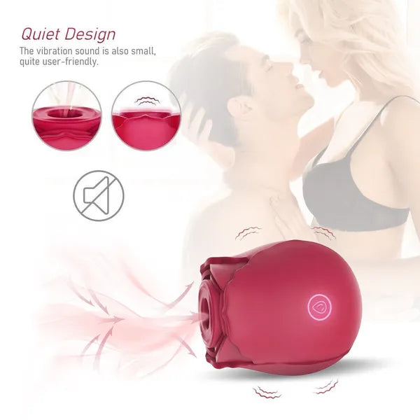 Discreet 10 Speed Personal Massage Rose Vibrator-Sucking Massager For Women - view 8