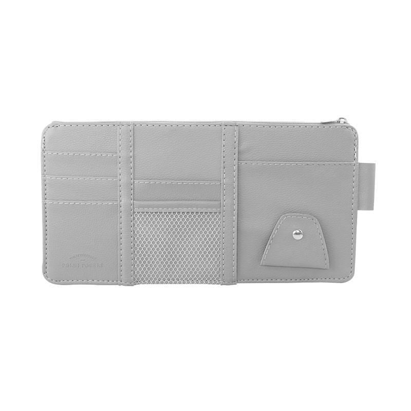 Car Auto Sun Visor Point Pocket Organizer Pouch Bag Card Glasses Storage Holder Car-Styling IC Card Holder Sunshade Bag - view 4