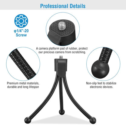 Tripod Stand For Camera Mini Projector Flexible Tripod Holder Heavy Duty Camera Tabletop Mount - view 3