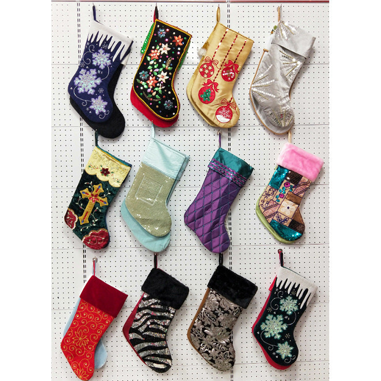 Beaded Embroidery Home Christmas Stocking - view 6