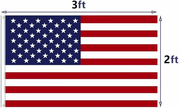 4pcs 2X3FT 60x90cm American Flag USA Flag Printed Nylon Flag National Flag W&Brass Grommets Courtyard Decoration - view 4