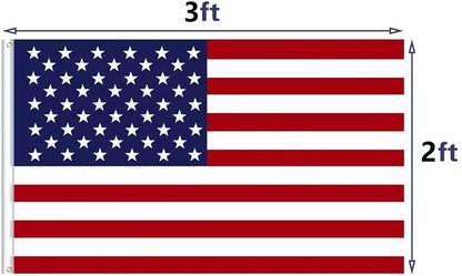 4pcs 2X3FT 60x90cm American Flag USA Flag Printed Nylon Flag National Flag W&Brass Grommets Courtyard Decoration - view 4