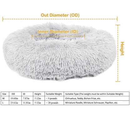 Pet Dog Bed Soft Warm Fleece Puppy Cat Bed Dog Cozy Nest Sofa Bed Cushion L Size - view 2
