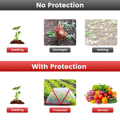 4Pack 31.50×12.99×13.39in Garden Row Accelerator Plants Covers Plant Net Cage Guard Greenhouse Covers Protect Seedling - view 3