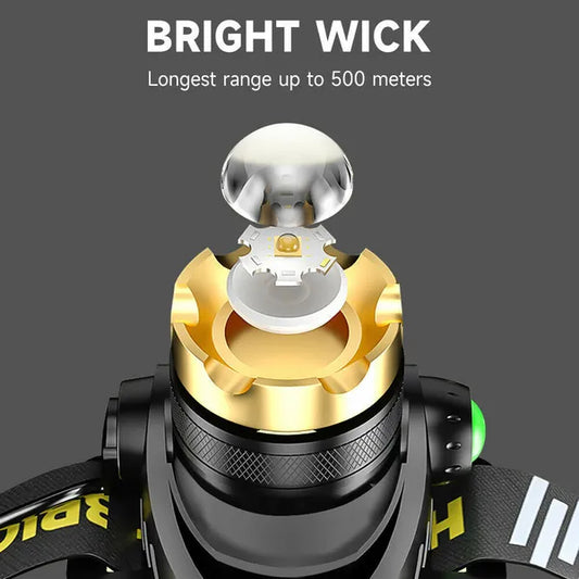 12000000lm LED Headlamp USB Rechargeable Headlight Head Torch Lamp Flashlight - view 2
