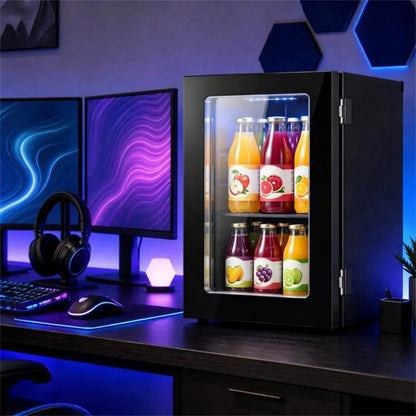 0.6 Cu.Ft Mini Beverage Refrigerator with Digital Touch Control 40F-61F Adjustable Thermostat - view 7
