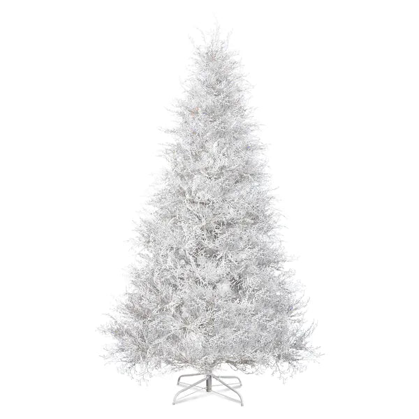7 FT Artificial Christmas Tree With 400 Lights Stepless Dimming, 3 Color Modes