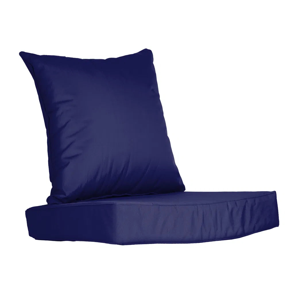 Outdoor Seat Cushion Set Waterproof Patio Furniture Cushion And Back Pillow Fade Resistant Deep Seat Set Chair Pad - view 6