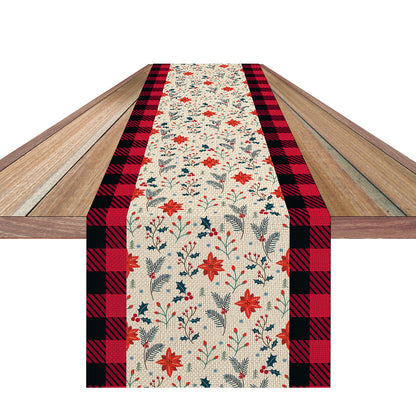 Christmas Table Runner Plaid Pattern - view 5