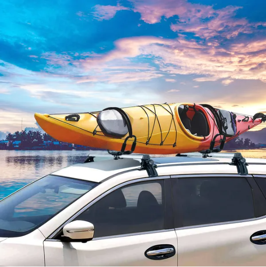 47.24in Universal Top Roof Rack Cross Bar Cargo Carrier Aluminum Crossbar Rack With 165LBS Capacity Fit For Most - view 3
