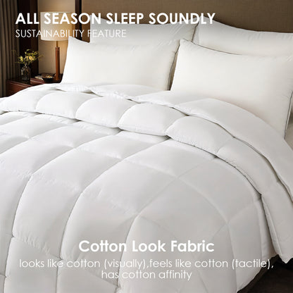 White Plump Duvet, Extra Large Checkered Quilting Luxury Hotel-grade For Bedrooms And Guesthouses. Ultra-soft Thickened - view 5