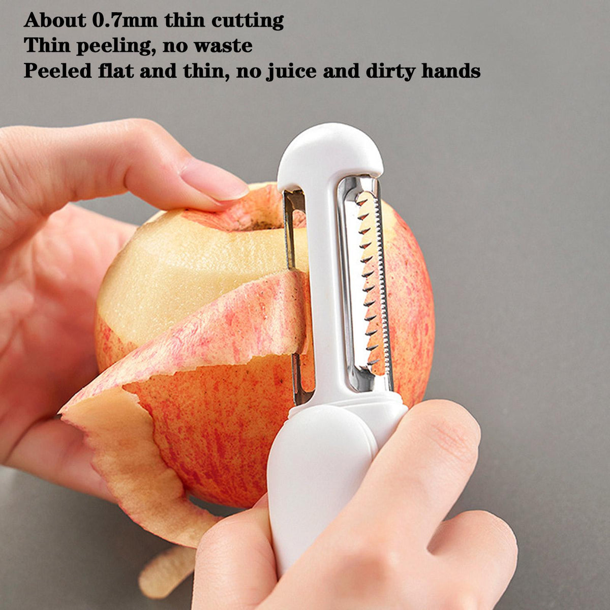 3 In 1 Multifunctional Rotary Paring Knife 360 Rotating Stainless Steel Peeler And Grater Kitchen Gadgets - view 7