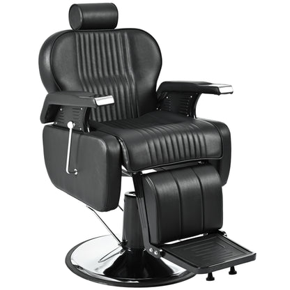 Heavy Duty Reclining Barber Chair,All Purpose Hydraulic Recline Barber Chair Salon Beauty Styling Chair360°