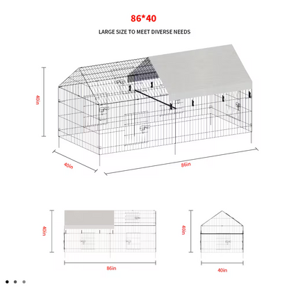 Pointed Wire Chicken Coop For Poultry Breeding - view 2