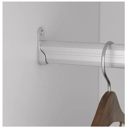 Livelylodge Modular Wardrobe Closet - Freestanding White Closet With Spacious Storage Shelves And Hanging Rods 70.86" W - view 2