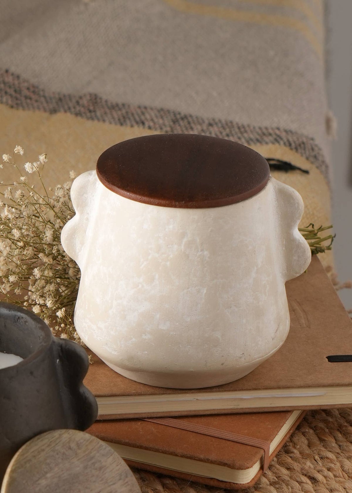 Jar Candle Ecomix Wax Fill With Wooden Lid - Vanilla Lavender, 8oz