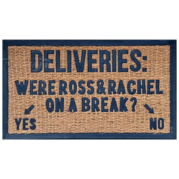 Funny Coir Doormat Hello There Welcome Front Porch Decor Doormat For The Entrance Way Outdoor With Heavy-Duty Non Slip