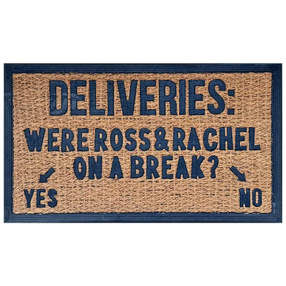 Funny Coir Doormat Hello There Welcome Front Porch Decor Doormat For The Entrance Way Outdoor With Heavy-Duty Non Slip