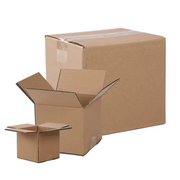 100 Corrugated Paper Boxes 4x4x4' - 10X10X10cm - Yellow - view 2