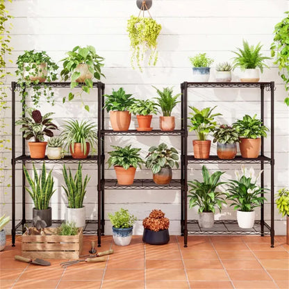 4-Tier Heavy-Duty Metal Wire Shelving, 600 Lbs Total Load Capacity With Anti-Toppling Kits For Garage & Kitchen - view 3